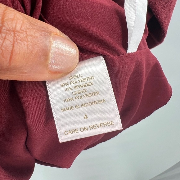 Eva Mendes NY&Co red faux suede dress size 4 - Picture 7 of 10